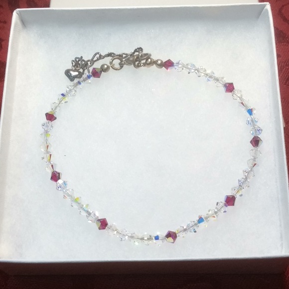 Designs by Angela Jewelry - Swarovski Crystal Ankle Bracelet.  Sparkling.